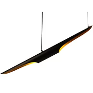 Lampy sufitowe - Lampa wisząca BLACK TUBE czarno-złota ST-0502-1 - Step Into Design - miniaturka - grafika 1