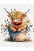 Malowanie po numerach - Malowanie po numerach - Byk w stokrotkach 40x50 cm - miniaturka - grafika 1