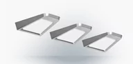 Zasilacze i transformatory - Oprawa meblowa LED n/t DIKI zestaw 3x2W b.neutralna 4000K SREBRNY+zasilacz+włącznik bezdotykowy (123x118x25mm) ORNO - miniaturka - grafika 1