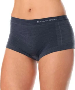 Brubeck BX10440 Bokserki damskie COMFORT WOOL ciemny jeans L - Bielizna sportowa damska - miniaturka - grafika 1
