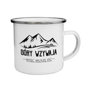 Kubki - KUBEK Emaliowany Twoje IMIĘ Góry WZYWAJĄ Wzory - miniaturka - grafika 1