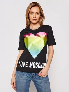 Koszulki i topy damskie - Love Moschino T-Shirt W4F152TM 3876 Czarny Regular Fit - grafika 1