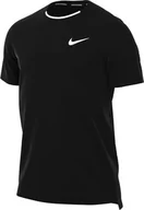 Koszulki męskie - Nike Męski top M Nkct Df Advtg Top, czarny/biały, FD5320-011, L - miniaturka - grafika 1