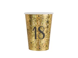 Santex Kubeczki na osiemnaste urodziny 18 Sparkling - 250 ml - 10 szt. S6788-18 - Urodziny dla dorosłych - miniaturka - grafika 1