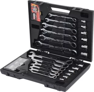 KS Tools KS-Tools Gear Plus ring stop z grzechotką zestaw kluczy płasko-oczkowych, przełączana, 30-częściowy, 8  19 MM, z zamkiem adapter 503.4960 - Zestawy narzędziowe - miniaturka - grafika 1