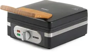 Gofrownice - DOMO DO9275W Gofrownica, 1400W, 2 duże gofry, regulacja temperatury, czarna - miniaturka - grafika 1