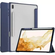 Etui do tabletów - Bizon Etui Case Tab Clear Matt do Samsung Galaxy Tab S8 Plus / S7 Plus, granatowe - miniaturka - grafika 1