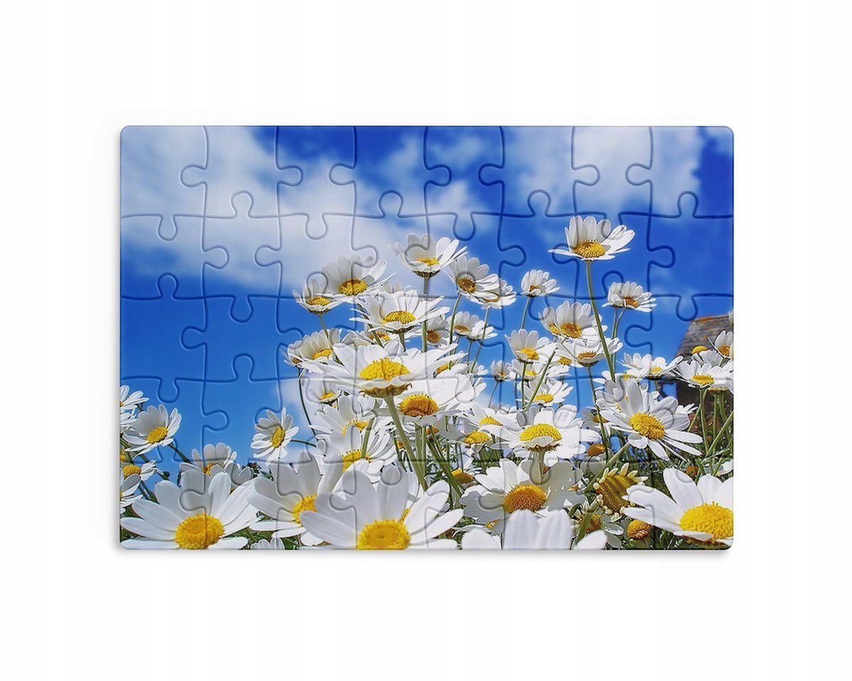 Puzzle 30/70/96/110 Elementów Sublimacja + Eko Pudełko Kwiaty Różne Wzory