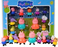 Figurki dla dzieci - Zestaw figurek 11 sztuk rodzinka świnka Peppa - miniaturka - grafika 1