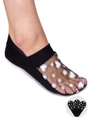 Skarpetki damskie - Skarpety stopki damskie niskie z siateczką w serduszka czarne 3PAK 36-41 YOCLUB - miniaturka - grafika 1