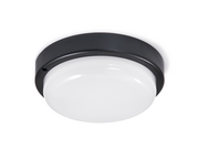 Lampy sufitowe - Plafon natynkowy okrągły Maks 12W - Czarny - Biały neutralny (4500K) - miniaturka - grafika 1