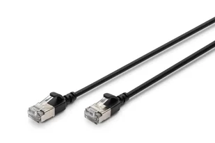 Digitus CAT 6A klasa Ea, F/FTP, skrętka patch, Cu, LSZH, AWG 32/7, długość: 3 m, czarny - Patchcordy - miniaturka - grafika 1