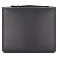 Teczki i aktówki - Alassio Arezzo Aktówka konferencyjna skórzana 36 cm schwarz 30075 - miniaturka - grafika 1