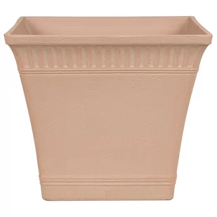 Beliani Doniczka jasnoczerwona 34 x 34 x 30 cm PSATHA - Donice - miniaturka - grafika 1