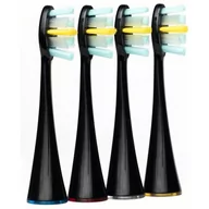 Końcówki do szczoteczek elektrycznych - Końcówka szczoteczki MERIDEN Professional Premium Czarny (4 szt.) (Miękkie włosie) - miniaturka - grafika 1