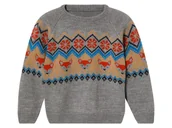 Swetry dla chłopców - lupilu® Sweter chłopięcy z dzianiny (122/128, Szary) - miniaturka - grafika 1