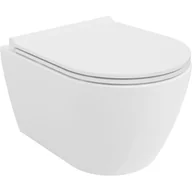 Miski WC - Mexen Carmen miska wc Rimless Tornado z deską wolnoopadającą slim, duroplast, biała połysk - 30880500T - miniaturka - grafika 1