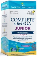 Suplementy naturalne - Complete Omega Junior, 283mg Lemon - 90 softgels NORDIC NATURALS - miniaturka - grafika 1