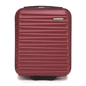 Walizki - Walizka kabinowa z ABS-u z żebrowaniem bordowa - miniaturka - grafika 1