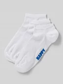 Skarpetki męskie - Krótkie skarpety z nadrukiem z logo w zestawie 3 szt. - miniaturka - grafika 1