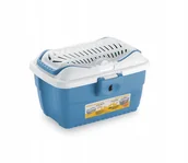 Transportery dla kotów - Transport sail Mini Gulliver 40x30x24cm white/blue 8003507961913 - miniaturka - grafika 1