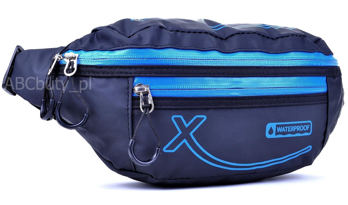 Nerka WODOODPORNA Czarna NIEBIESKA Biodrowa SASZETKA NA PAS Sportowa EXTREM