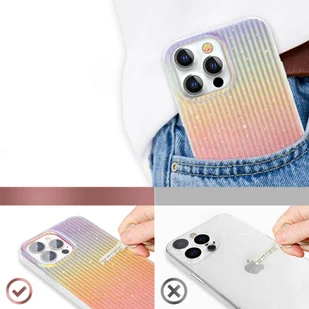 Kingxbar Travel Series luksusowe eleganckie etui na iPhone 13 Pro pomarańczowy (Sunset) - Etui i futerały do telefonów - miniaturka - grafika 6