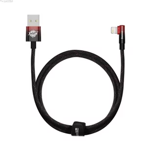 Baseus MVP 2 Elbow kątowy kabel przewód z bocznym wtykiem USB / Lightning 1m 2.4A czerwony (CAVP000020) - Kable komputerowe i do monitorów - miniaturka - grafika 5