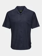 Koszule męskie - Only & Sons Koszula Caiden 22025116 Granatowy Slim Fit - miniaturka - grafika 1