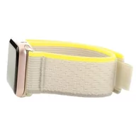Akcesoria do smartwatchy - Pasek LUNA do Apple Watch 3/4/5/6/7/8/SE (42/44/45 mm) A00095 Żółto-beżowy - miniaturka - grafika 1