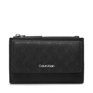 Etui na dokumenty i karty - Etui na karty kredytowe Calvin Klein Ck Must Aop Cc Holder W Zip LV04F1036G Czarny - miniaturka - grafika 1