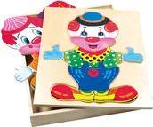 Zabawki interaktywne dla dzieci - Bino Wielka szafa - Klaun 88001 - miniaturka - grafika 1