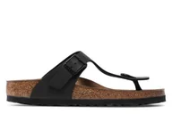 Klapki i japonki damskie - Klapki damskie Birkenstock 0043693 GIZEH BF NARROW Czarne - miniaturka - grafika 1