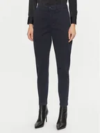 Spodnie damskie - BOSS Spodnie materiałowe C_Tachini2-D 50508675 Granatowy Regular Fit - miniaturka - grafika 1