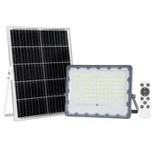 Lampy ogrodowe - Lampa na taras z pilotem Tiara SLR-21387-300W Italux LED 300W 4000K IP65 szara - miniaturka - grafika 1