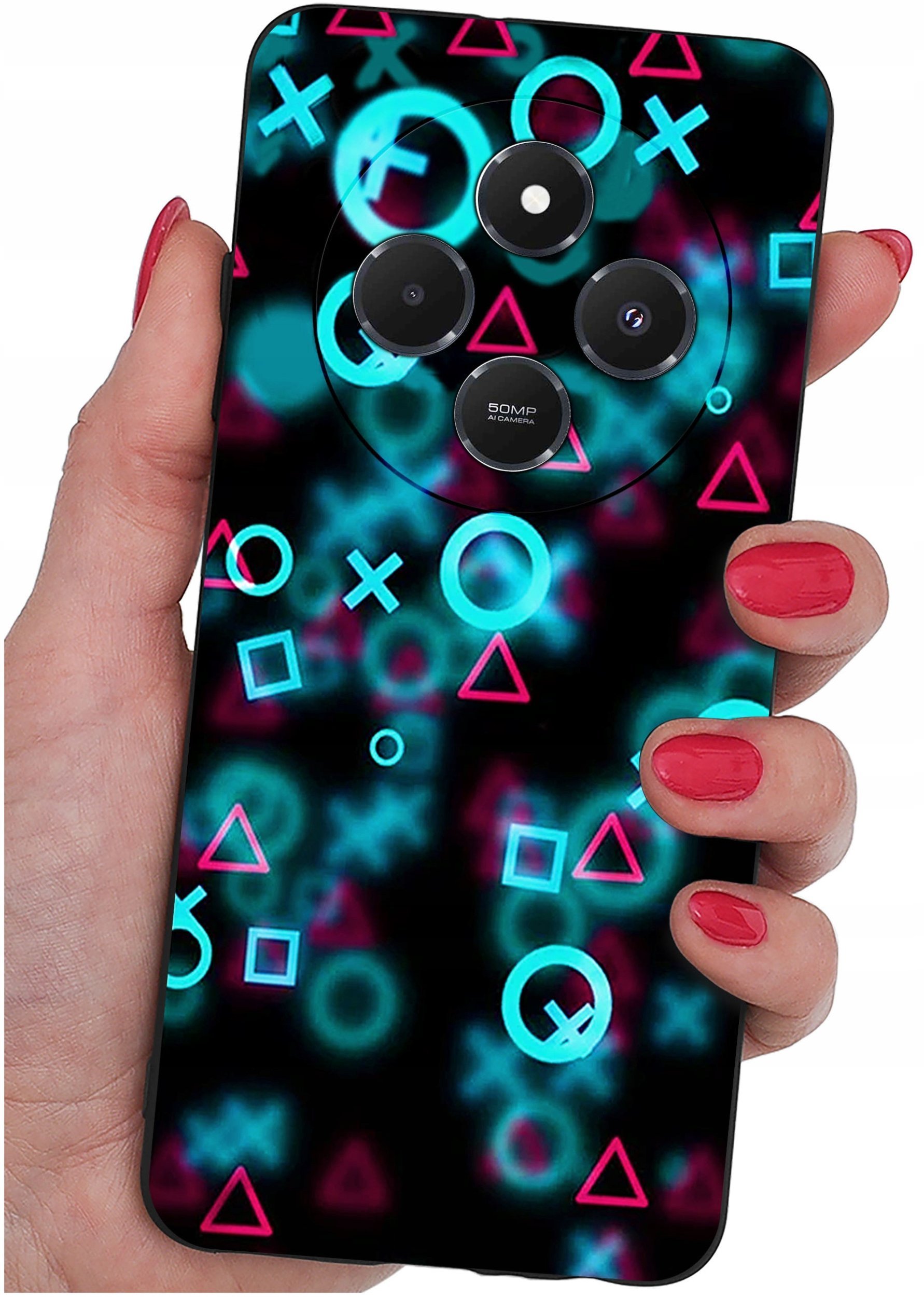 Etui do Xiaomi Redmi 14C WZORYSILIKONOWE MATT CASE + SZKŁO 9H