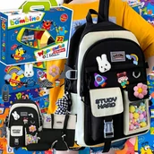 Przybory szkolne - WYPRAWKA SZKOLNA DLA PIERWSZOKLASISTY + PLECAK XXL PRZYBORY SZKOŁY ZESTAW - miniaturka - grafika 1