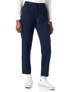 TOM TAILOR Denim Damskie spodnie dresowe z dzianiny, granatowy (real navy blue), XS - Spodnie damskie - miniaturka - grafika 1