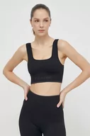 Bielizna sportowa damska - Calvin Klein Performance biustonosz sportowy kolor czarny - miniaturka - grafika 1