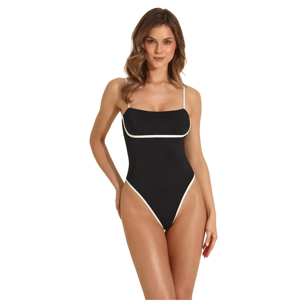 Kostium kąpielowy jednoczęściowy modelujący czarny M Infinity Marilyn