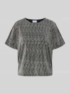 Koszulki i topy damskie - T-shirt krótki z okrągłym dekoltem model ‘SILNA’ - miniaturka - grafika 1