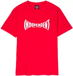 Koszulki męskie - t-shirt męski INDEPENDENT SPAN LOGO TEE Red - grafika 1