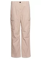 Spodnie damskie - Superdry Damskie spodnie cargo bluza, Stone Wash Taupe Brown, 30 - miniaturka - grafika 1