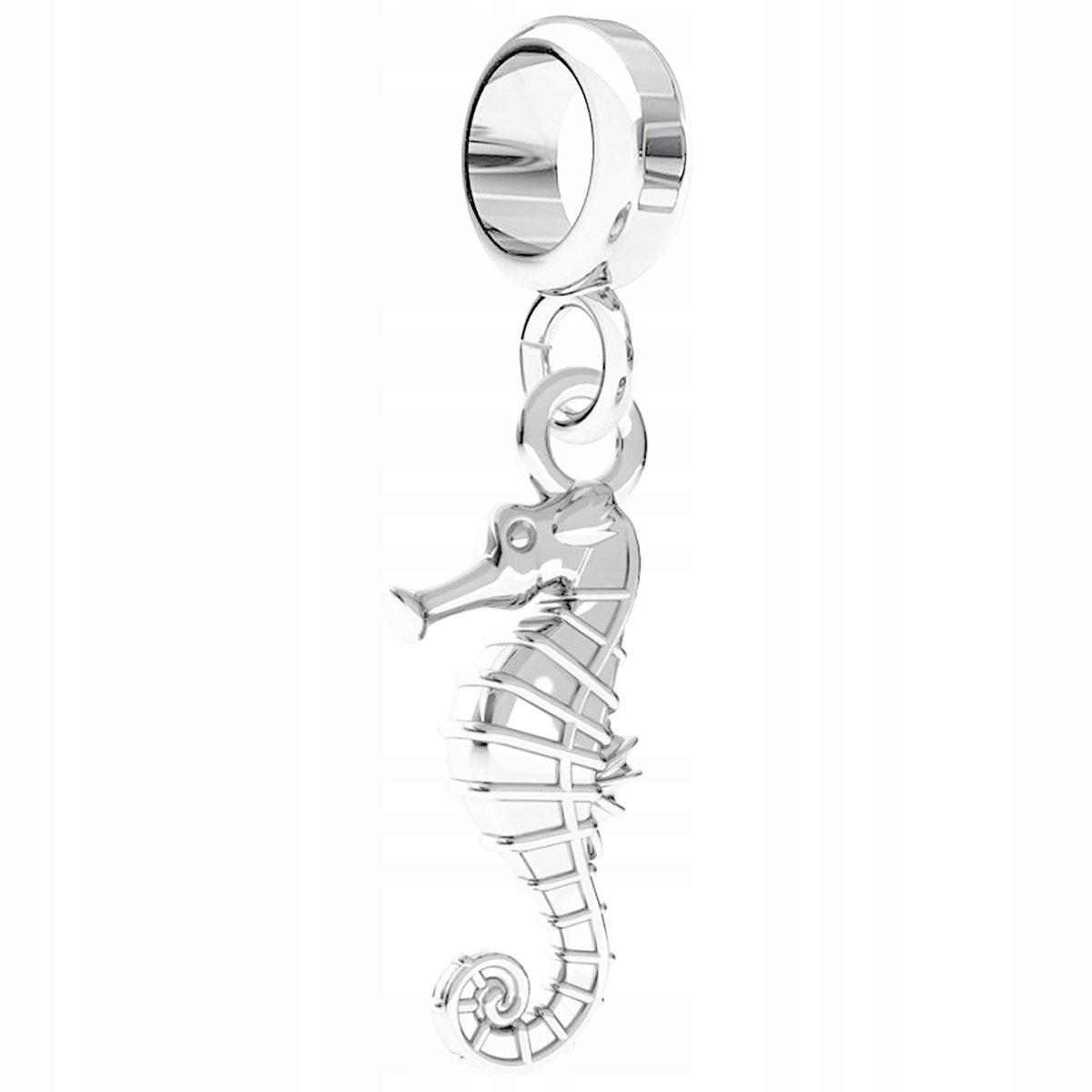 Charms Srebrny z Konikiem Morskim Morski Ryba Konik Koń Morski SREBRO 925