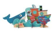Puzzle - Scratch, Puzzle 2w1 -- 2D i 3D scenografia Ocean - miniaturka - grafika 1