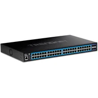 Switche - Trendnet TEG-3524S łącza sieciowe Zarządzany Gigabit Ethernet (10/100/1000) Czarny TEG-3524S - miniaturka - grafika 1