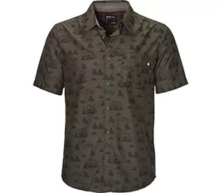 Koszule męskie - Marmot Syrocco męska koszula z krótkim rękawem zielony Nori Camping L 42170 - grafika 1