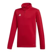 Piłka nożna - Adidas, Bluza sportowa dziecięca, Core 18 Tr Top sportowy Y, czerwony, rozmiar 116 - miniaturka - grafika 1
