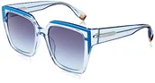 Okulary przeciwsłoneczne - Furla Okulary damskie, Shiny Transp.azure, 55 - miniaturka - grafika 1