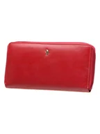 Portfele - Puccini Skórzany portfel "Murano" w kolorze czerwonym - 20 x 10 x 2 cm - miniaturka - grafika 1